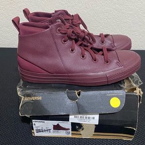 Womens Converse Hi Burgundy sz 8